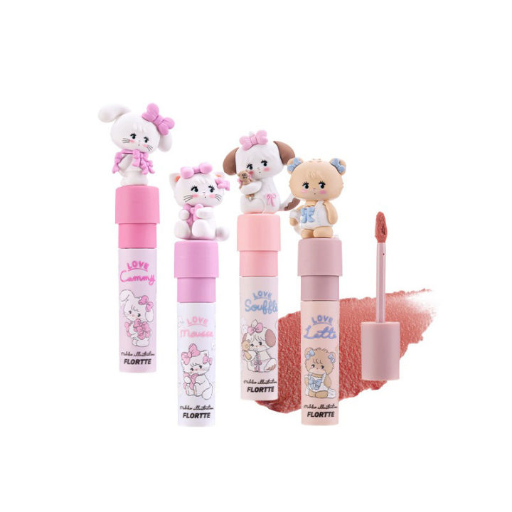 new-product-launch-flortte-mikko-co-branded-milk-cake-lip-cream-soft-burnt-lip-mud-lip-glaze-soft-and-sweet-hidden-lip-line-cream-texture