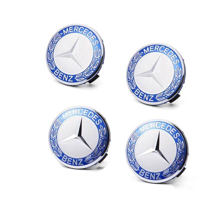 4pcs Set 75mm Car Logo Rim Wheel Center Hub Cap Cover Emblem For