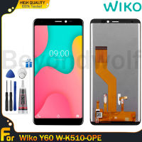 Beyondwolf หน้าจอเดิมสำหรับ Wiko Y60 LCD หน้าจอ LCD หน้าจอสัมผัสแสดงชิ้นส่วนสำหรับ Y60จอสำรอง