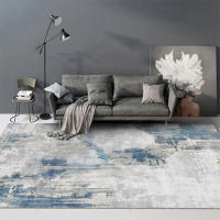 Carpet For Living Room Thick Soft Bedroom Bedside Area Rugs Washable Cuttable Lounge Floor Mat Geometric Decor Carpets For Home