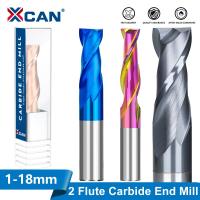 XCAN เครื่องตัดมิลลิ่งดอกกัดปลายทังสเตนคาร์ไบด์1-12มม. 2หัว HRC CNC 45เครื่องจักรอุปกรณ์เจาะ CNC มิลลิ่งบิต