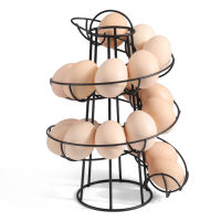 Egg Holder Stand Modern Spiraling Dispenser Storage Rack Save Space for Kitchen TN88