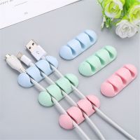 2Pcs Cable Clips Cord Organizers Holder Adhesive Silicone Desk Winder Cable Holder Desktop Wire Wrapped Office Accessories