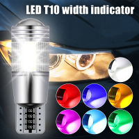 T10 LED สำหรับรถยนต์ความสว่างสูงหลอดไฟแบบกว้างใช้พลังงานต่ำหลอดไฟความกว้างประหยัดพลังงานภายนอกรถยนต์ W5W ไฟดัดแปลงไฟอ่านหนังสือ