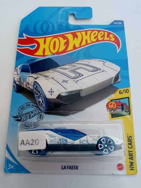 Hot Wheels La Fasta White HW Art Cars Lazada Indonesia