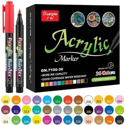 Acrylic Paint Pens Set of 36/24 Extra Fine Point Water Based Premium Markers