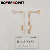 Novaphopat สำหรับ Infinix ริบบิ้นสำหรับที่ปรับเสียงขึ้นลงปุ่มเปิดปิด8 X650สายเคเบิลงอได้ปุ่มเปิด/ปิดไอโฟน