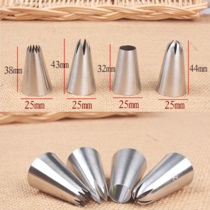 4pcs-pastry-cake-set-stainless-steel-cream-laminating-nozzle-icing-piping-nozzles-tips-medium-size