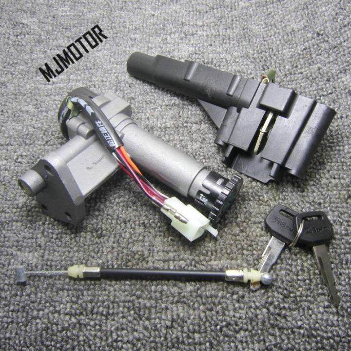 V100 Lock Ignition Key Switch Set Seat Lock Key kit For Chinese QJ