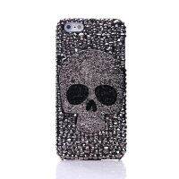 Diamond Metal saphire eye Skull phone case For iPhone 14 12 11 13 Pro Max 8