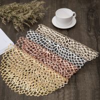 【CC】∏ﺴ  New Placemat for Dining Table Soft Round Hot Resistant Mats Cup Coaster Desktop Decoration