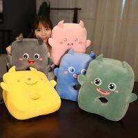 หมอนของเล่น Plush หมอนรองนั่งเก้าอี้เท้าแขนลายการ์ตูนสำหรับเก้าอี้นั่งเก้าอี้รับประทานอาหารสำนักงานตุ๊กตาหนุนหลังเบาะนวดที่นั่งในสำนักงาน