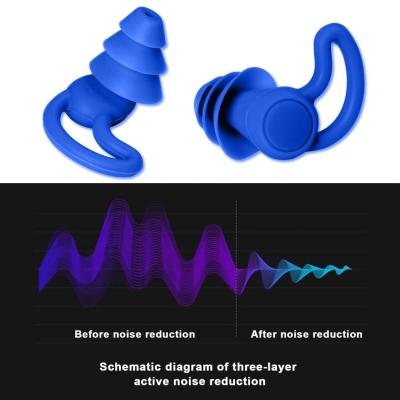 Excellent Noise Reduction Earplugs Anti-slip Design Cozy-Wear Swimming Earplugs Swimming Sleeping Silicone Silent Ear Plugs Accessories Accessories
