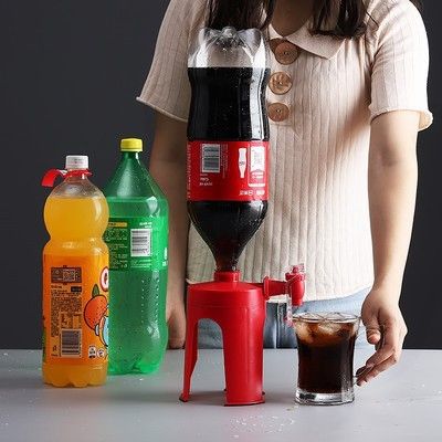hot【DT】 Soda Coke Bottle Upside Down Drinking Dispenser Saver Beverage Dispensers Bar