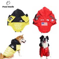 Dog Face Jacket Clothes Pet Puppy Hoodies Rain Coats Warm Weatherproof Sweatshirt For Large Medium Small Dogs Apparel Costume