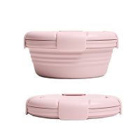 Silicone Folding Lunch Box Travel Bowl Portable Noodles Bowl Outdoor Foldable Picnic Salad Bowl with Lid Cocina Cuisine 폴딩박스