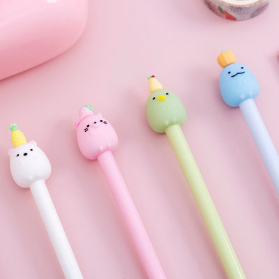 Mohamm 1Pc 0.5mm Lovely Cartoon Gel Pen Student Signature Creative Stationery School Supplies