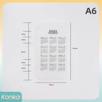 ✨ Konka สมุดโน๊ตแบบแบ่งหน้า2023ปฏิทิน, สมุดโน๊ตลายเส้น A6 A5แผ่นตัวประสานหมวดหมู่สมุดวางแผนแฟ้มเอกสารภายในคลิปเครื่องเขียน