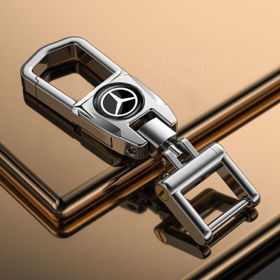 เหมาะสำหรับ Mercedes-รถ Benz Key Chain ใหม่ C-Class C260L GLA200L GLC E-Class E300L A200L GLB รถโลหะพวงกุญแจกับ Mercedes Logo สำหรับ E-Class E300l E200L GLB 180C-class S-Class ฯลฯ,Key Dedicated