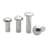 10-50pcs M2 M2.5 M3 M4 M5 M6 M8 Aluminum Solid Button Round Head Solid Rivet Self Plugging GB867