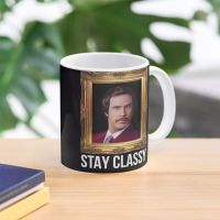 Stay Classy Ron Coffee Mug Cups And Mugs Large Mug Coffee Mugs Coffe Cups