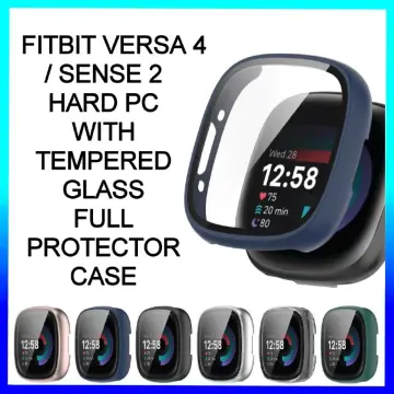 For Fitbit Versa 4 Lite Sense 2 Full Cover Tempered Glass PC