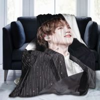 ▥  IN STOCK  BTS SUGA Flannel Ultra-Soft Micro Fleece Blanket for Bed Couch Sofa Air Conditioning Bl