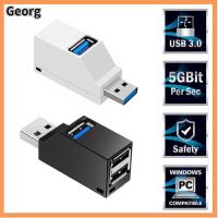 GEORG มินิ การถ่ายโอนข้อมูล ความเร็วสูง กล่องแยก อะแดปเตอร์ 3 พอร์ต USB 3.0 Hub