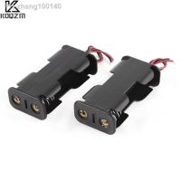 1pc Black Plastic 2 X AA 3V 5 Battery Cell Case Holder W Wired