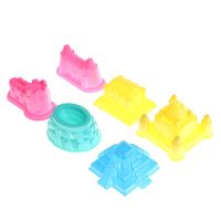 6Pcs/Set Portable Castle Sand Clay Novelty Beach Toys Model Clay For Moving Magic Sand Wholesale Clay  Dough