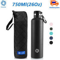 FJbottle Thermos Flask 750ML(25Oz) กระติกกระติกน้ำร้อน 18/10 สแตนเลสที่มีของขวัญฟรีกีฬากระติกน้ำร้อนขวดน้ำที่มีด้ามจับแบบพก ส่งจากกรุงเท