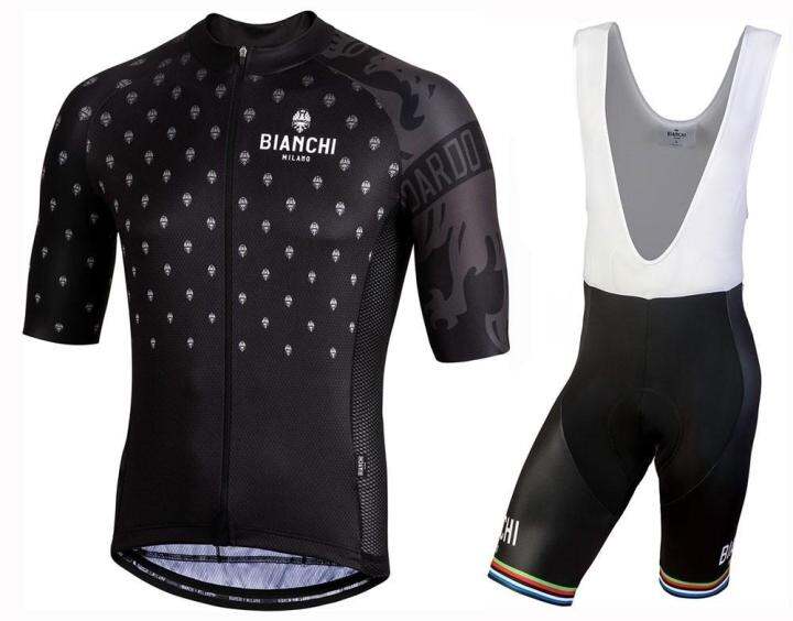 Bianchi MTX Green MTB Breathable Short Sleeve Cycling Jersey And Bib