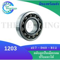 สินค้าขายดี  1203 ตลับลูกปืนเม็ดกลมปรับแนวได้ ( SELF ALIGNING BALL BEARING ) ขนาดเพลาด้านใน 17 มิล