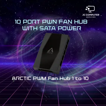 Arctic 10 Port PWM Fan Hub with SATA Power