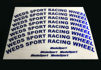 สติ๊กเกอร์ขอบล้อ wedssport racing wheels (งานตัด)