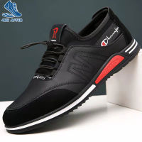 48H AFTER New Men S Sports Casual Leather Shoes Korean Version Fashion All-Match Youth Tide Shoes Breathable Men S Shoes