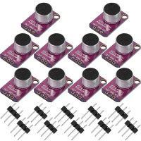 10 PCS Electret Microphone Amplifier Adjustable MAX4466 Module Microphone Preamplifier Purple Breakout Board for