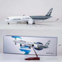 Airbus A350 XWB As Seen at the Paris Airshow Airplane Model with LED Light (Touch or Sound Control) Plane for Decoration