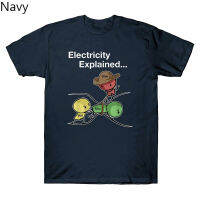 Ohm Volt Amp Electricity Explained Funny Electrician Nerd Novelty Mens T Shirt Cotton Tee