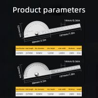 【cw】 180 Degree Stainless Steel Protractor Angle Finder Rotary Ruler Woodworking Tools Measuring Meter Goniometer