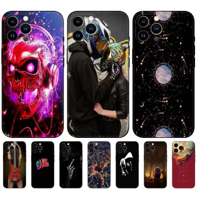Abstract For Xiaomi Redmi Note 12 4G 5G Global Case Phone Cover black tpu