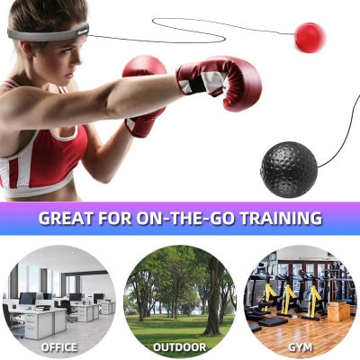 Boxing Speed Ball Head-mounted Boxing Punch Ball Training Hand Eye Reaction Home Sandbag Fitness Boxing Equipment for Beginners
