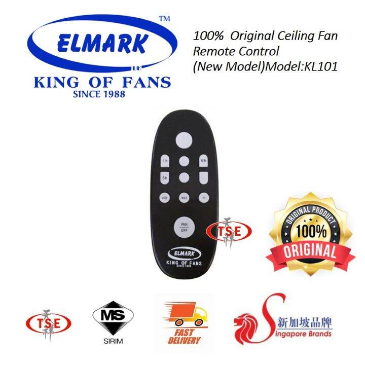 Elmark 100 Original New Model Ceiling Fan Remote Control Lazada