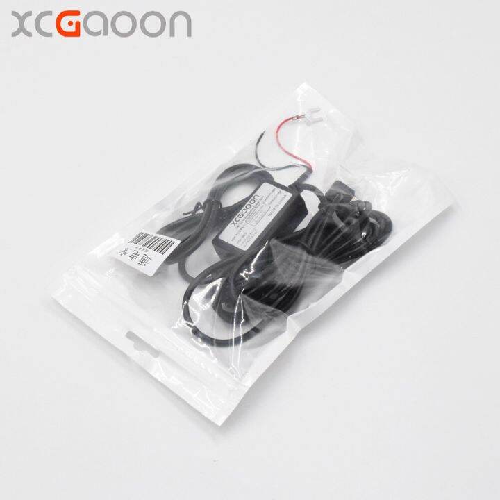 xcgaoon-โมดูลสายแปลงสัญญาณ-dc-ที่ชาร์จแบตในรถ3-5เมตร-12v-24v-ถึง5v-3a-พร้อมสายไมโคร-usb-ตรง-ป้องกันแรงดันต่ำ