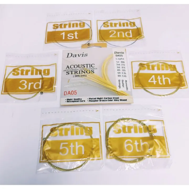 Davis Acoustic Guitar Strings Set Phosphore Bronze (Gauge 945) Lazada PH