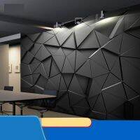 【hot】✔◆▣  solid geometry electronic competitive hotel gym decoration background wall mural net cafe decorative papel parede