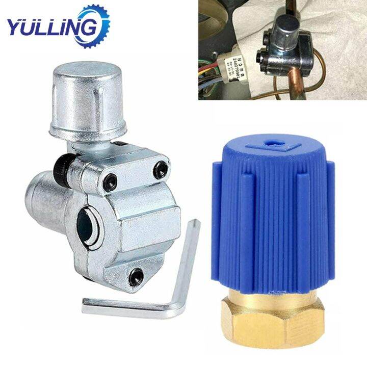 hot-xijxexjwoehjj-516-yulling-a-c-retrofit-valve-amp-amp-bpv31-bullet-piercing-tap-kit-สำหรับ-r12สารทำความเย็น-r22-r134a