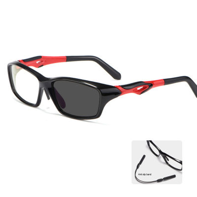 แว่นสายตาสั้นมี Photochromic ป้องกันรังสีเลนส์ Transition Blue Light กรองแว่นตากันแดด-50เกรด Truss กวาดผู้ชายกีฬาเกม Shortsighted Eyeglasses