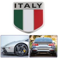 【CC】 Aluminum Car Italian Map Flag Sticker Grill Emblem Motorcycle Decal Piaggio Vespa