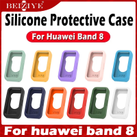 Soft ซิลิโคน เคสกันรอยหน้าปัดนาฬิกา For Huawei band 8 เคส SmartWatch Replacement Bracelet Accessories นาฬิกา สมาร์ทวอทช์ Cover for Huawei band8 เคส Watch Shell